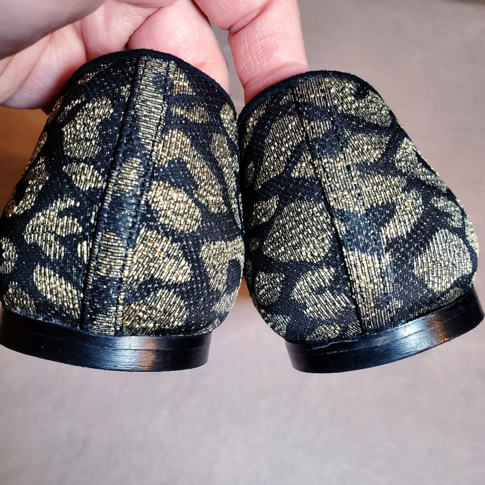 J. Crew Metallic Leopard Print Smoking Loafer 8.5 - Picture 5 of 8